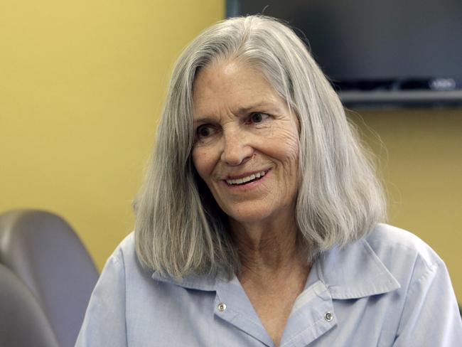 Former Charles Manson follower Leslie Van Houten. Picture: AP