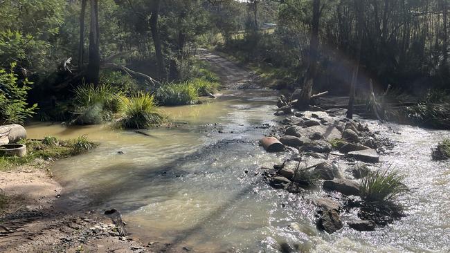 The river crossing sits on Crown Land. Picture: Tom McGann.