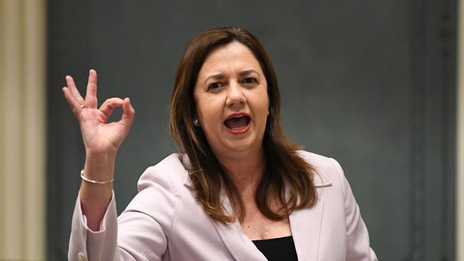 Queensland Premier Annastacia Palaszczuk had been reluctant to detail a reopening plan, with the state’s vaccination rate lagging. Picture: NCA NewsWire / Dan Peled