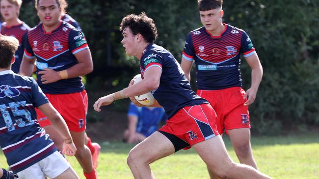 Redcliffe SHS player 10. Cody Starr, Mountain Creek SHS v Redcliffe SHS, Gibson Park. Picture: Liam Kidston