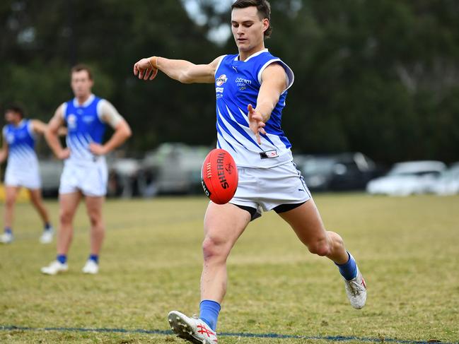 Corey Preston launches for East Ringwood. Photo by Josh Chadwick