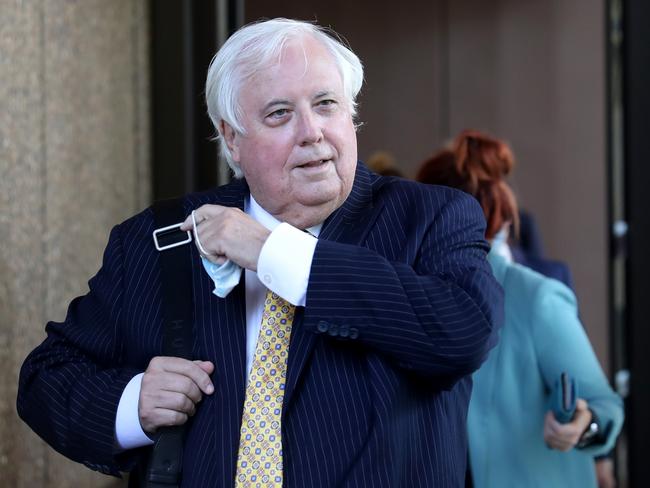 Clive Palmer argues he was defamed by Premier Mark McGowan. Picture: NCA NewsWire/Damian Shaw