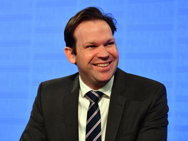 Minister for Resources and Northern Australia Matt Canavan is 38 — which makes him not too far off being Generation Y. He’s the youngest member of the Morrison ministry. Picture: AAP