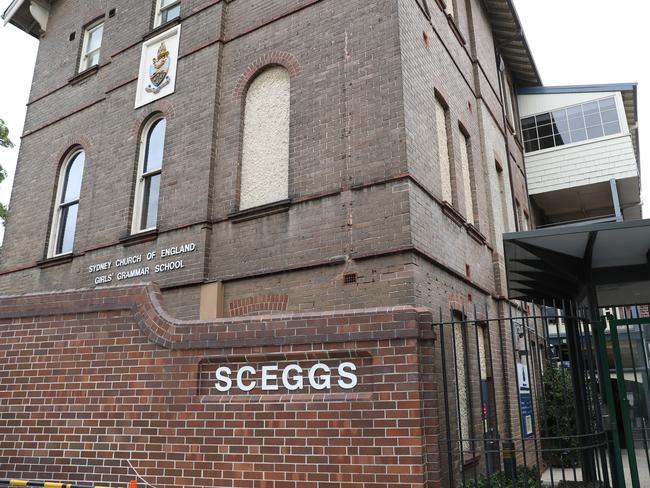 SCEGGS school in Darlinghurst. Picture: John Grainger