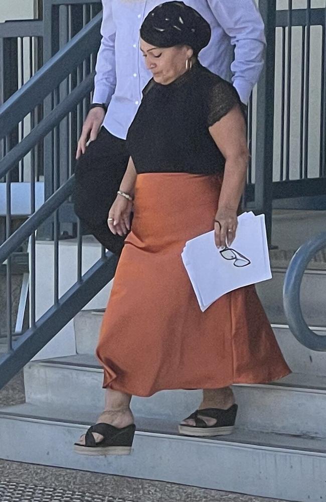 Josette Molly Briffa leaving the Redcliffe Magistrates Court on April 12. Picture: Aaron Goodwin