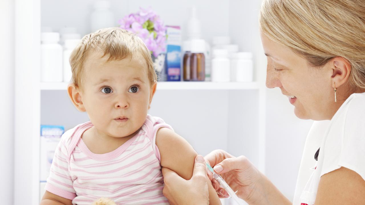 Generic photo of a small child being vaccinated with a needle. Picture: iStock