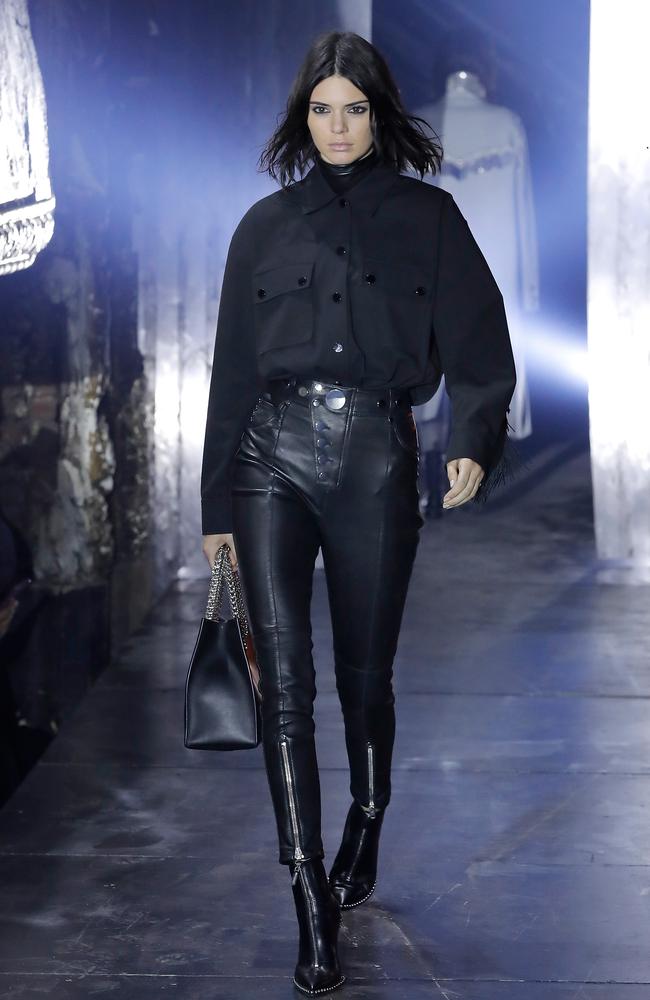 Kendall Jenner walks the runway at the Alexander Wang February 2017 fashion show during New York Fashion Week on February 11, 2017 in New York City. Picture: Getty