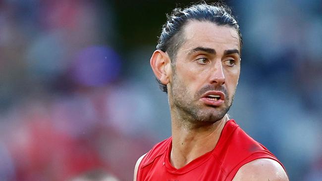 The Pies may be missing Brodie Grundy but they’re not lamenting the fact they traded him away. Picture: Michael Willson/AFL Photos via Getty Images