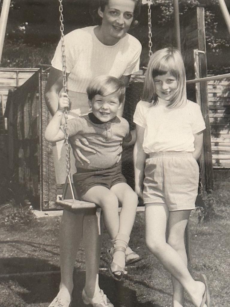 Earl Spencer posts a touching portrait of his sister Princess Diana and their mother as he releases a new book, A Very Private School. Picture: @charles.earl.spencer/Instagram