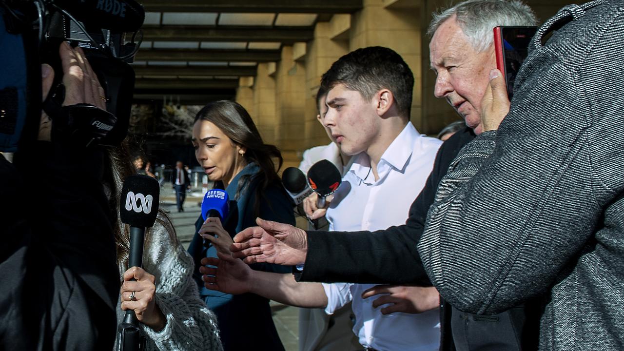 Yandle cried as he faced his family after receiving a suspended sentencing. Picture: NewsWire / Mark Brake