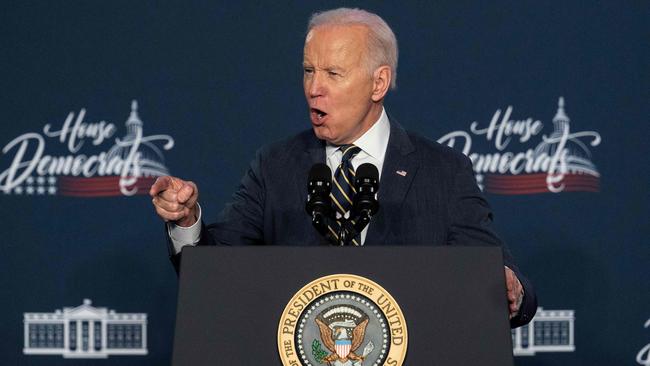 Joe Biden has ruled out direct US action inside Ukraine, warning that the ensuing battle against nuclear-armed Russia would lead to “World War III”. Picture: AFP