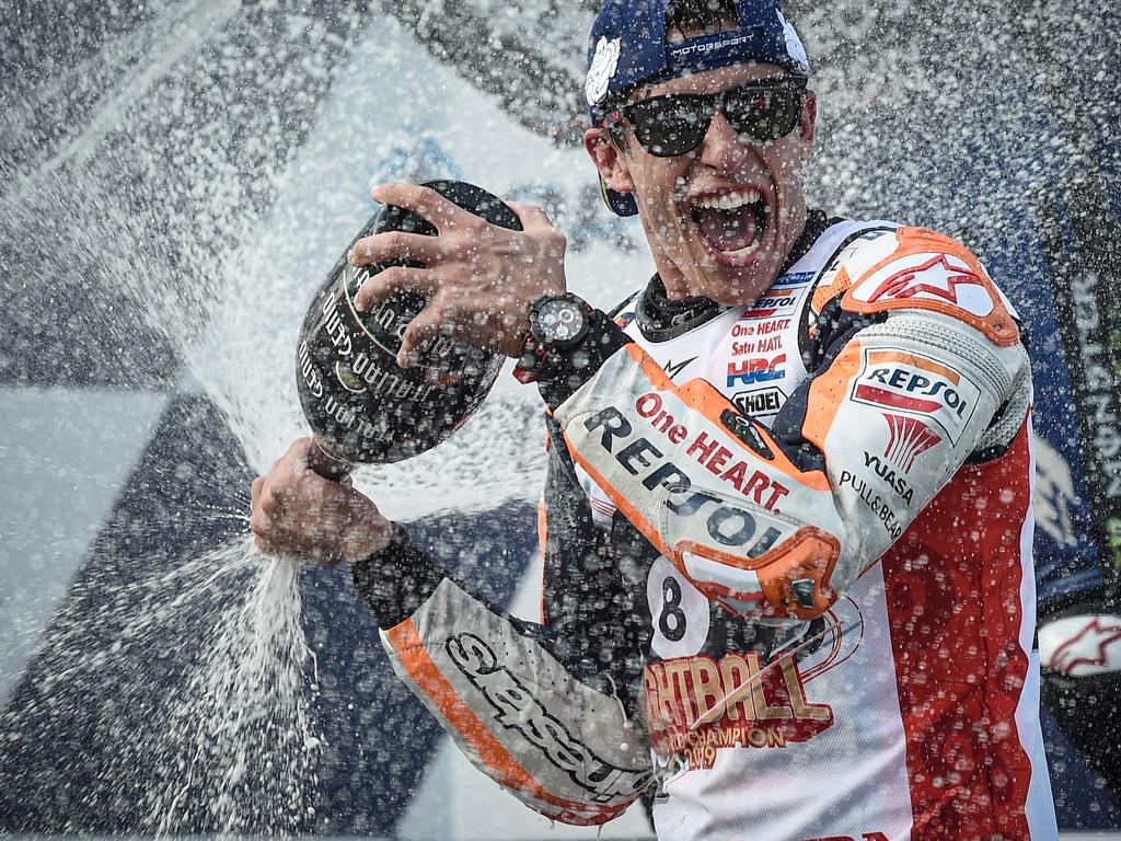 Thai MotoGP Winner Marc Marquez Picks Up Sixth World Title | News.com ...