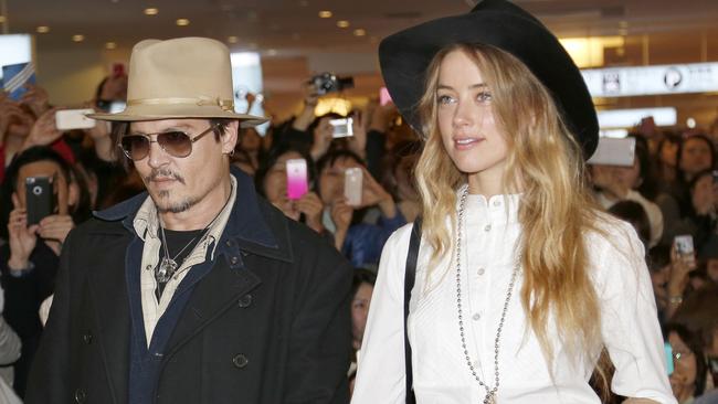 Heard and Depp were famously embroiled in a feud with Joyce over a biosecurity breach in 2015. Picture: AP Photo.