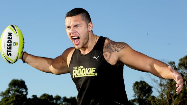 David Andjelic, of Mt Druitt, auditioned for Channel 9 show The NRL Rookie by charging at a brick wall.David Andjelic