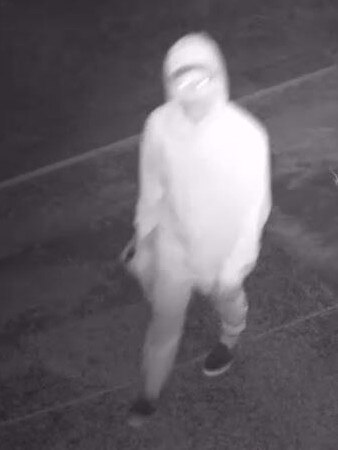 A person captured on CCTV at Nick Vlastuin’s Torquay property.