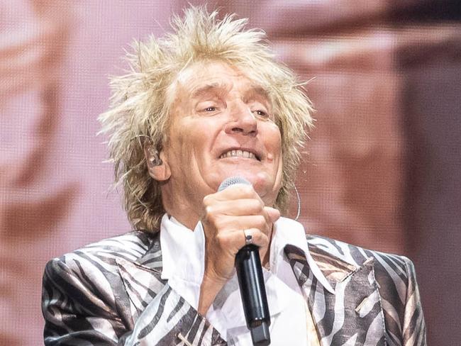 Rod Stewart performs at the Entertainment Centre, Adelaide, 21 March 2023. Picture: Peter Pap Photography