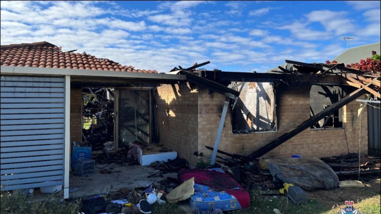 The fire caused significant damage to the Mount Tarcoola property, while at least one of the four boys burned in the blaze remains in a critical condition.