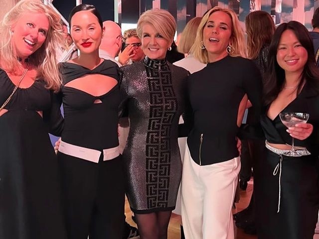 Kit Willow, Nicole Warne, Julie Bishop, Pip Edwards and Alyce Tran at a David Jones event earlier this month. Picture: Instagram