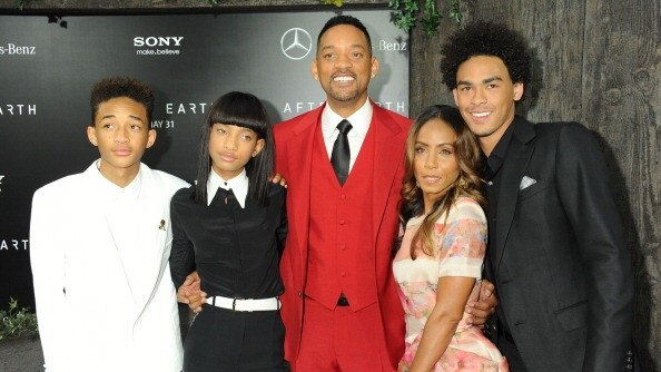 Jaden Smith, Willow Smith, Will Smith, Jada Pinkett Smith and Trey Smith.