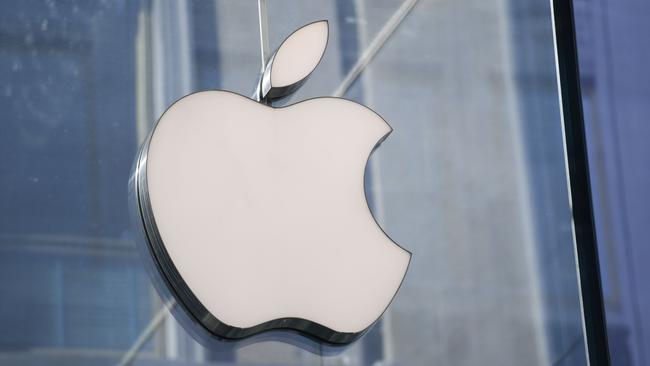 The logo of American multinational company Apple. Picture: AFP