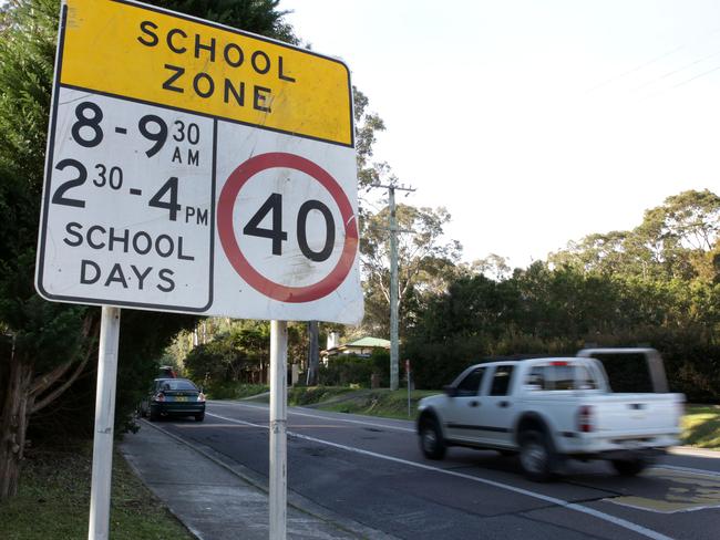 Parents are concerned about speeding motorists on Tumbi Rd, Wamberal. Picture: Mark Scott