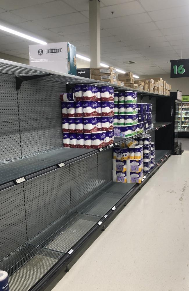 As well as tissues, shoppers have claimed other cold and flu products are missing from shelves. Picture: Twitter