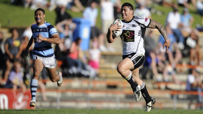 There’s lessons for Joseph Suaalii in the fate of Karl Filiga, in action for Wentworthville