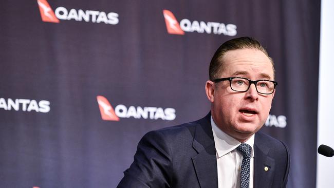 Qantas chief executive Alan Joyce said the health crisis reaffirmed the values of the airline in always assisting Australians wherever they are in the world. Picture: NCA NewsWire/Flavio Brancaleone