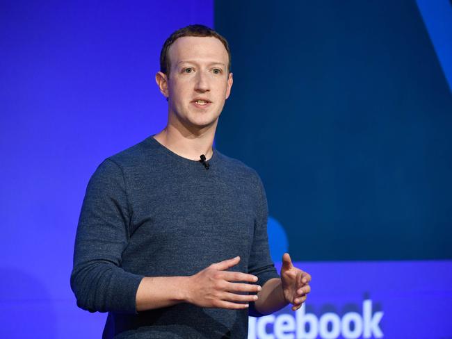 (FILES) In this file photo taken on May 23, 2018,  Facebook CEO Mark Zuckerberg speaks during a press conference in Paris. - Facebook is shifting its focus to become "a privacy-focused messaging and social networking platform," chief executive Mark Zuckerberg said on March 6, 2019 in outlining a broad vision for transforming the online giant. Zuckerberg said on his Facebook page the social network will be less of "the digital equivalent of a town square" because  "people increasingly also want to connect privately in the digital equivalent of the living room." (Photo by BERTRAND GUAY / AFP)