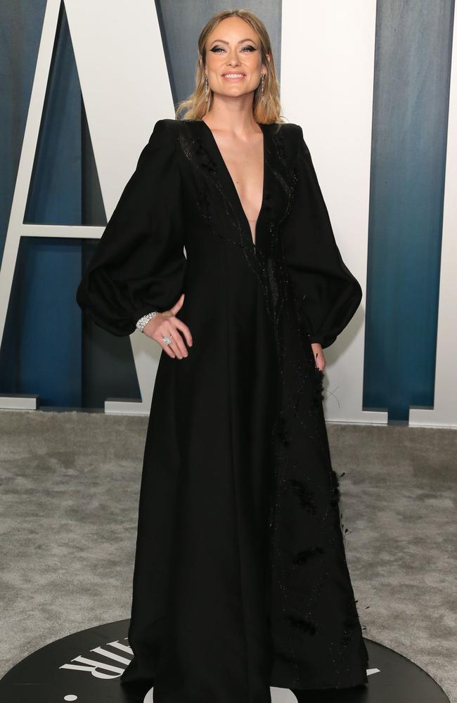 Olivia Wilde attends the 2020 Vanity Fair Oscar Party at The Wallis Annenberg Center for the Performing Arts in Beverly Hills, Califronia on February 9, 2020. (Photo by Jean-Baptiste Lacroix / AFP)