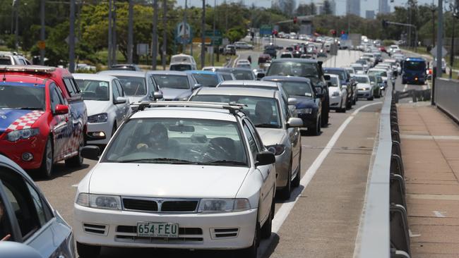 The Sundale Bridge is a hotspot for crashes and jams. Picture: Richard Gosling