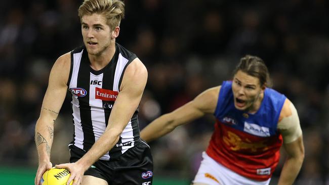 Unwanted Collingwood defender Sam Murray could be worth pursuing. Picture: Michael Klein