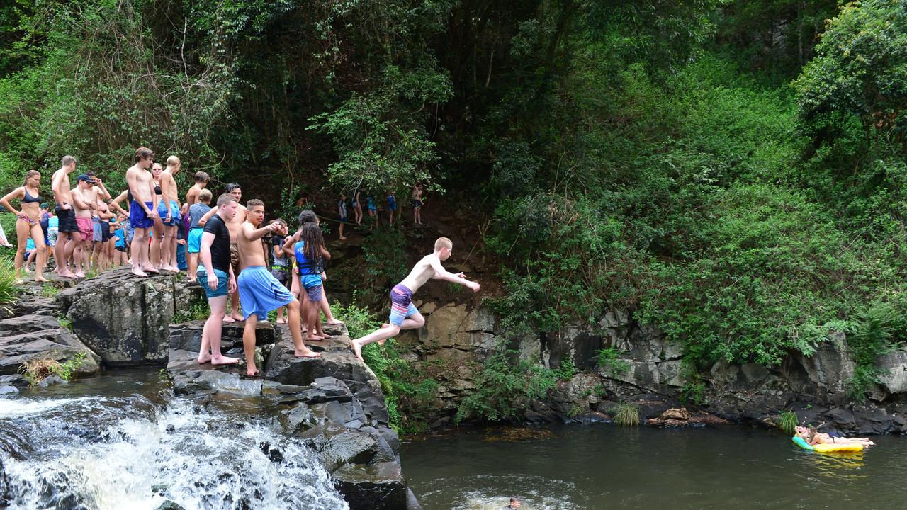 A teenager (not pictured— has been injured after plunging three metres down Gardeners Falls in Maleny. FILE PHOTO