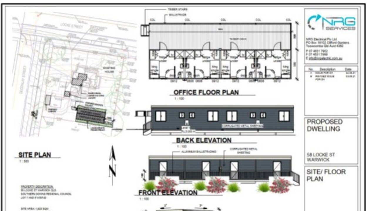 Queensland Health worker accommodation plans. Picture: via SDRC