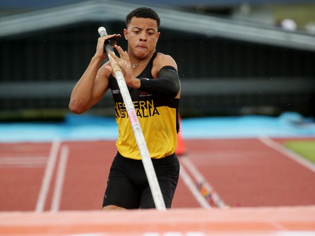 Zhoya was the world’s best junior in the pole vault before switching to hurdles. Picture: Stewart McLean