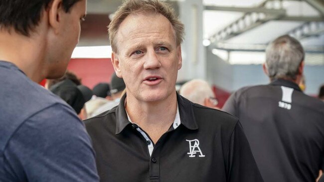 CEO Keith Thomas at the Port Adelaide Convention at the Adelaide Entertainment Centre on Saturday. Picture: AAP/Mike Burton