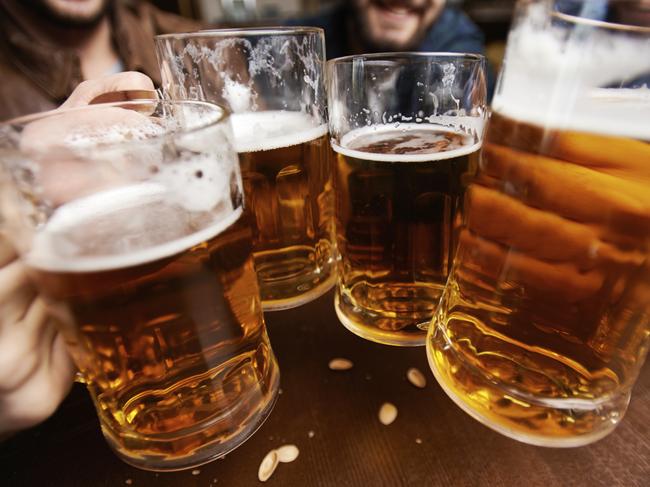 Generic photo of men drinking beer. Picture: Supplied