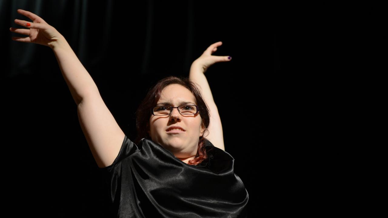 Allycia Staples performs at the recent High Court Musical at the Maleny Community Centre. Pre: Gina Gale