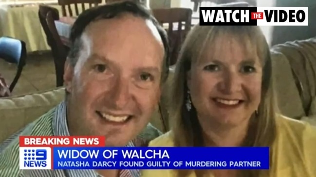 Widow Natasha Beth Darcy has been found guilty (9 NEWS)