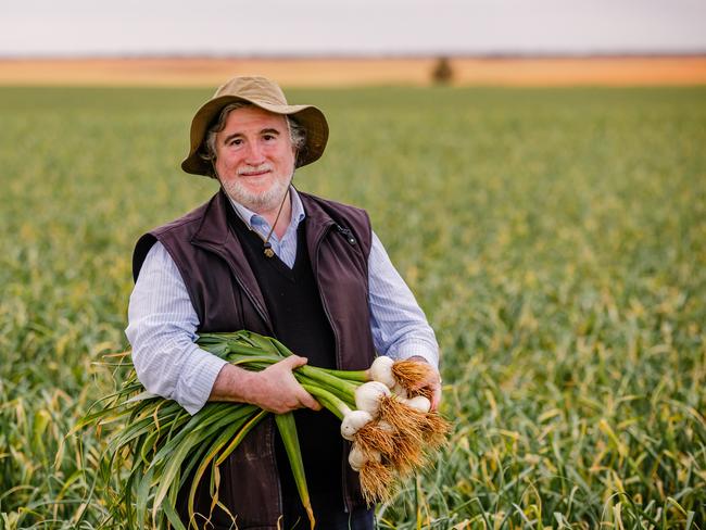 Nick Diamantopoulos, chief executive officer of Australian Garlic Producers near Mildura.