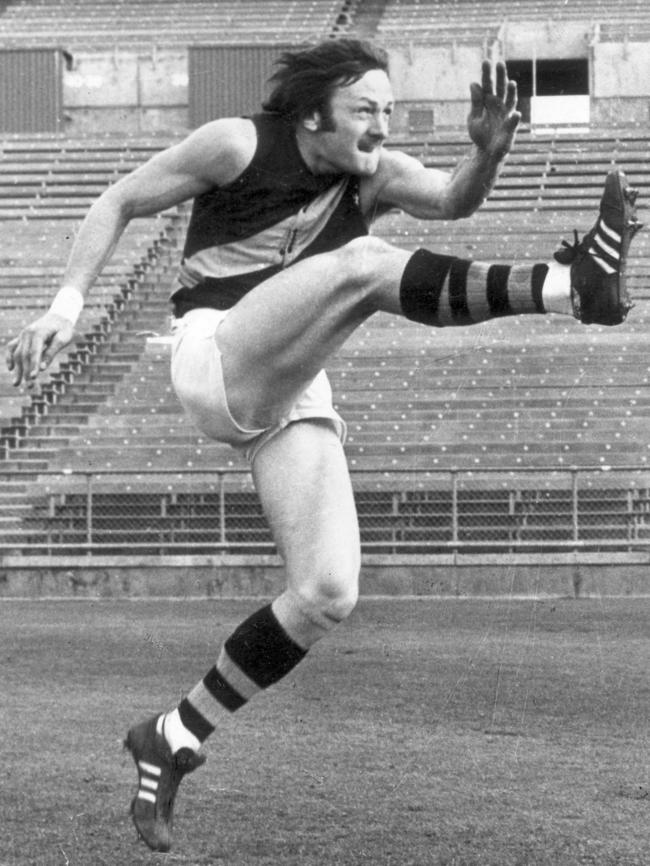 Kevin Sheedy at Richmond training in 1974.