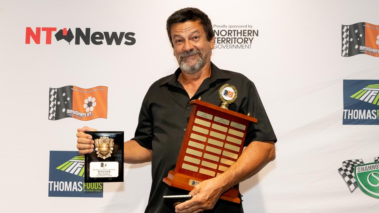 Glen Holmes won the NT Volunteer of the Year at the 2024 Motorsports Awards. Picture: Tim Nichol