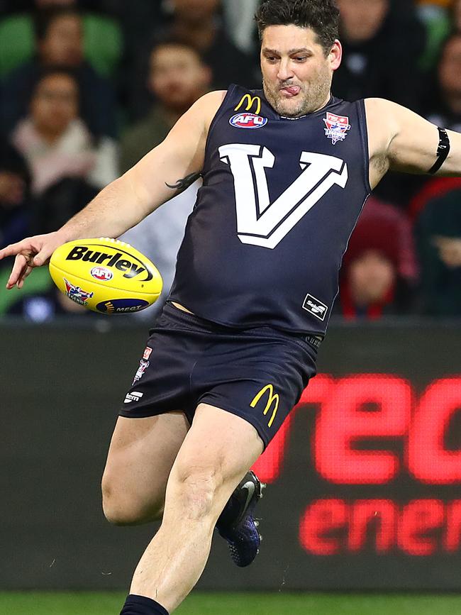 The former star at last year’s EJ Whitten Legends Match.