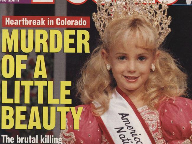 Young beauty contest princess JonBenet Ramsey (6) as she appears on cover of 1997 People Magazine 20/01/97, was found murdered in basement of family home in Bolder, Colorado 26/12/1996.