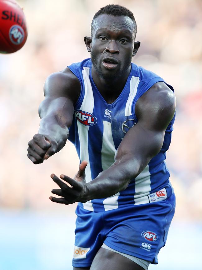 Majak Daw was reinvented as a key defender. Picture: Michael Klein