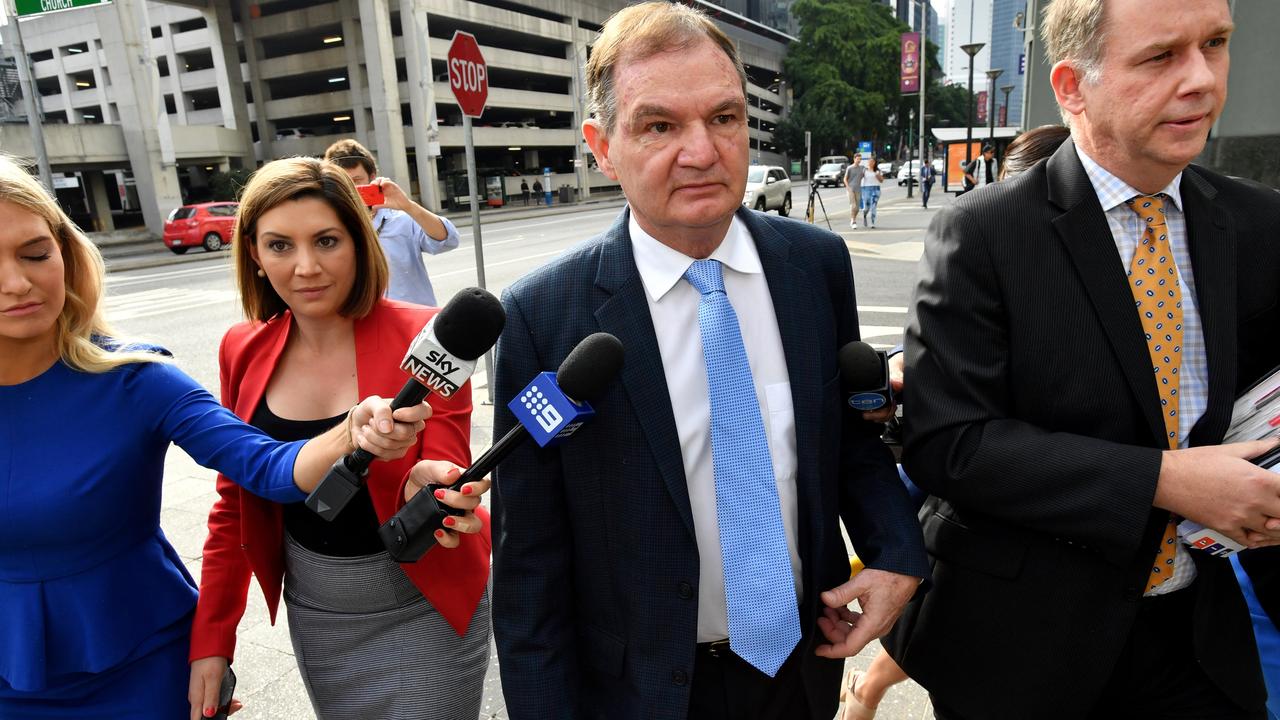 Former Ipswich mayor Paul Pisasale arrives at the Brisbane Magistrates Court