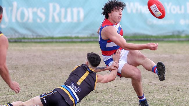 WRFL: Action between Caroline Springs and Point Cook. Picture: George Sal