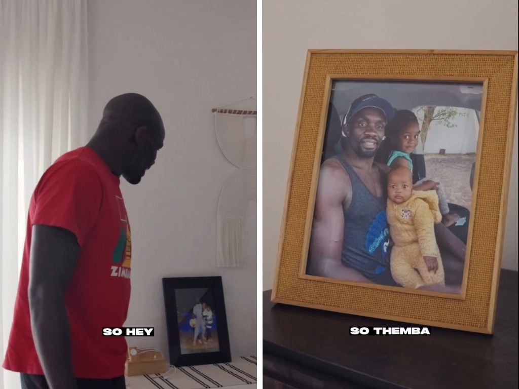 Themba Gorimbo noticed pictures of his family were in the house - and was told the house was his. Picture: Instagram