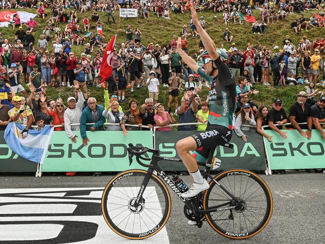 Hindley was a stage winner last year, but has a different job in 2024. Picture: David Ramos/Getty Images