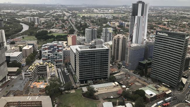 A view from Parramatta Square 4 building.